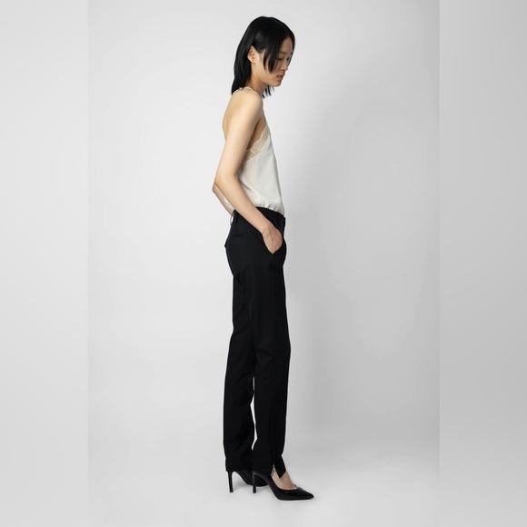 Zadig & Voltaire | Prune Zip Crepe Pant - Picture 2 of 6